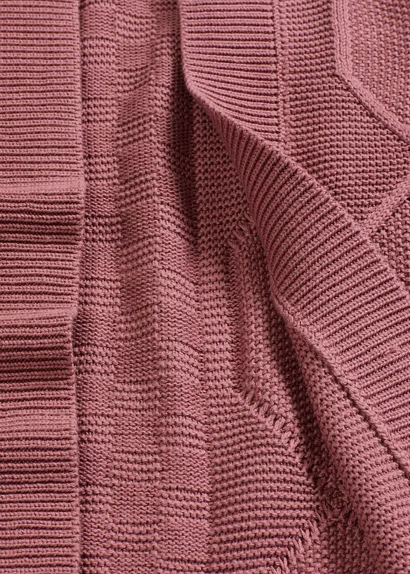 Gilet en maille torsad&eacute;e, bonprix