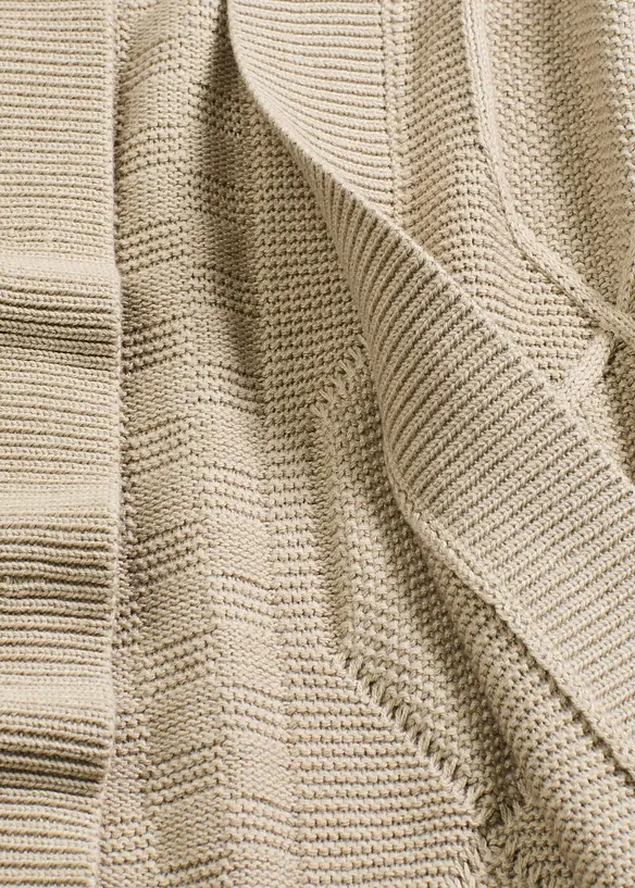 Gilet en maille torsadée, bonprix