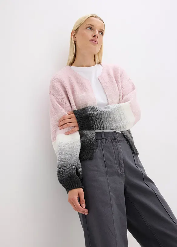 Gilet doux en grosse maille, bonprix