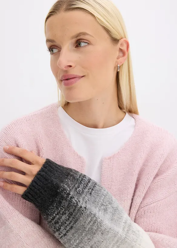 Gilet doux en grosse maille, bonprix