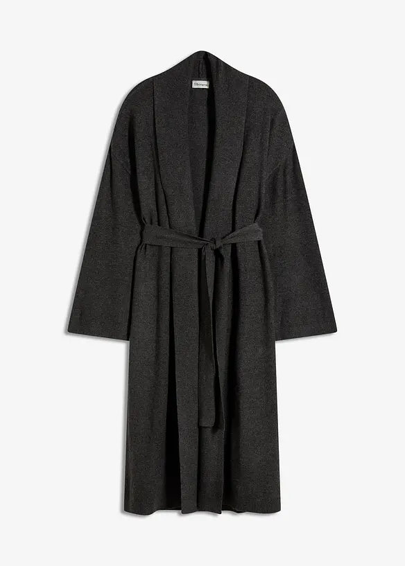 Long gilet en maille douce, viscose majoritaire, bonprix