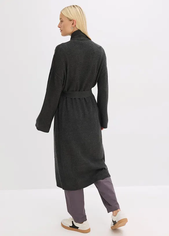 Long gilet en maille douce, viscose majoritaire, bonprix