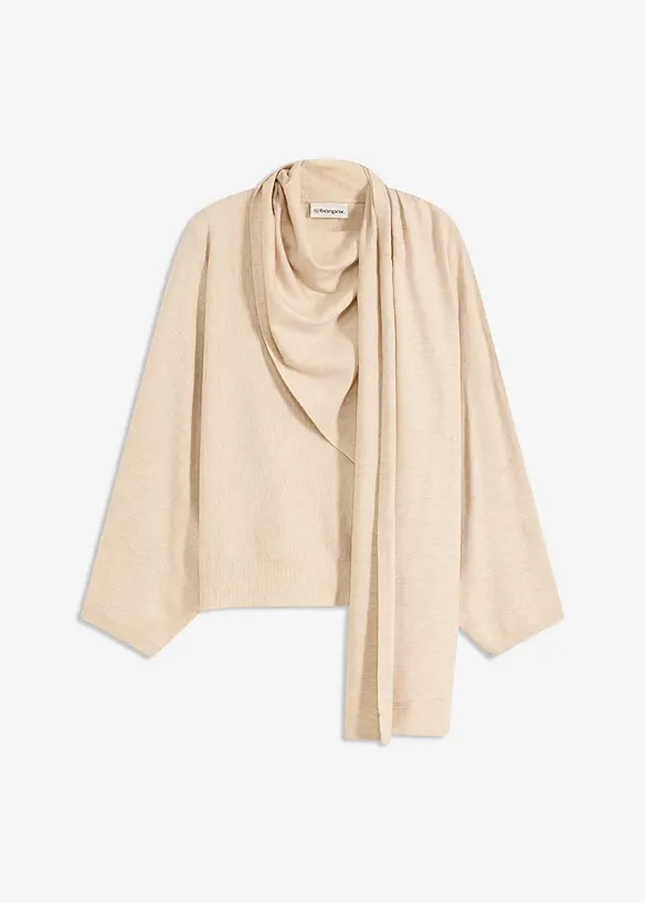 Pull en fine maille de viscose mélangée, bonprix