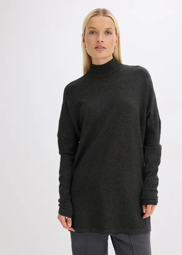 Pull forme cape en viscose mélangée, bonprix