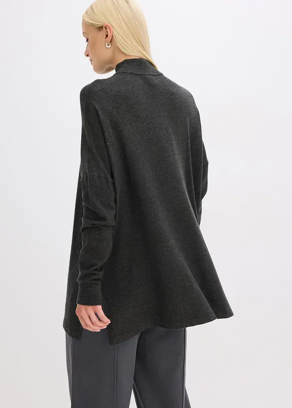 Pull forme cape en viscose mélangée, bonprix
