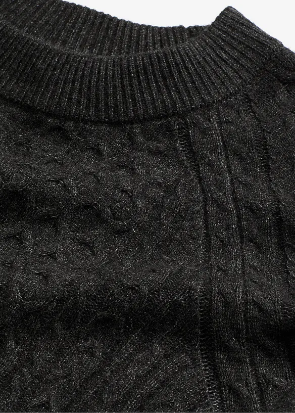 Pull long et fluide en viscose mélangée, bonprix