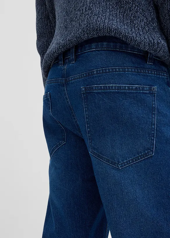 Jean droit extensible, loose, bonprix