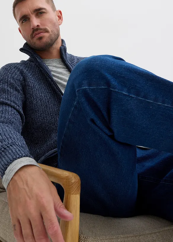 Jean droit extensible, loose, bonprix