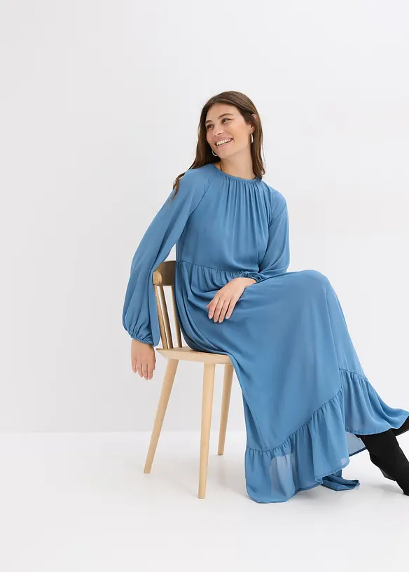 Robe longue en mousseline, bonprix