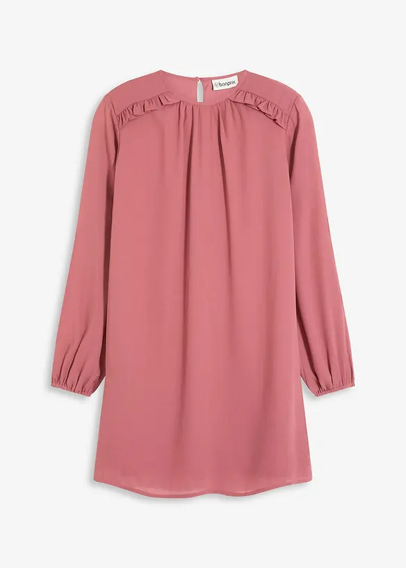 Robe courte en mousseline à volants, bonprix