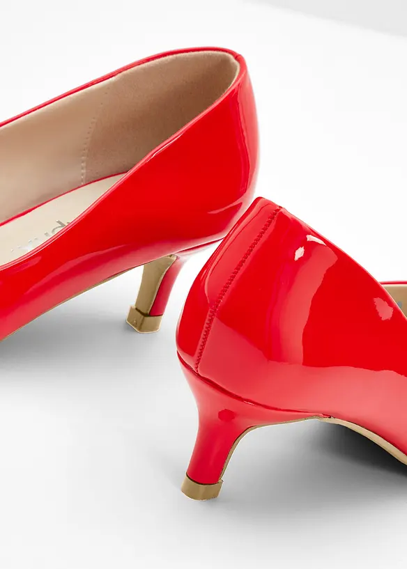 Escarpins effet verni, bonprix