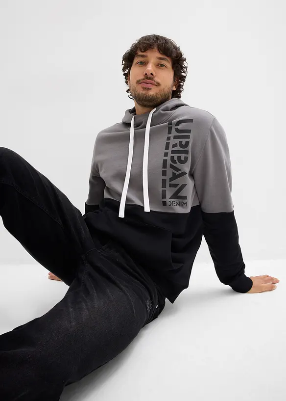 Sweat à capuche, Slim, bonprix