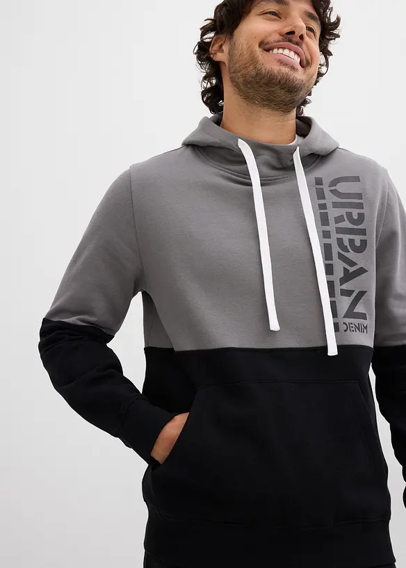 Sweat à capuche, Slim, bonprix