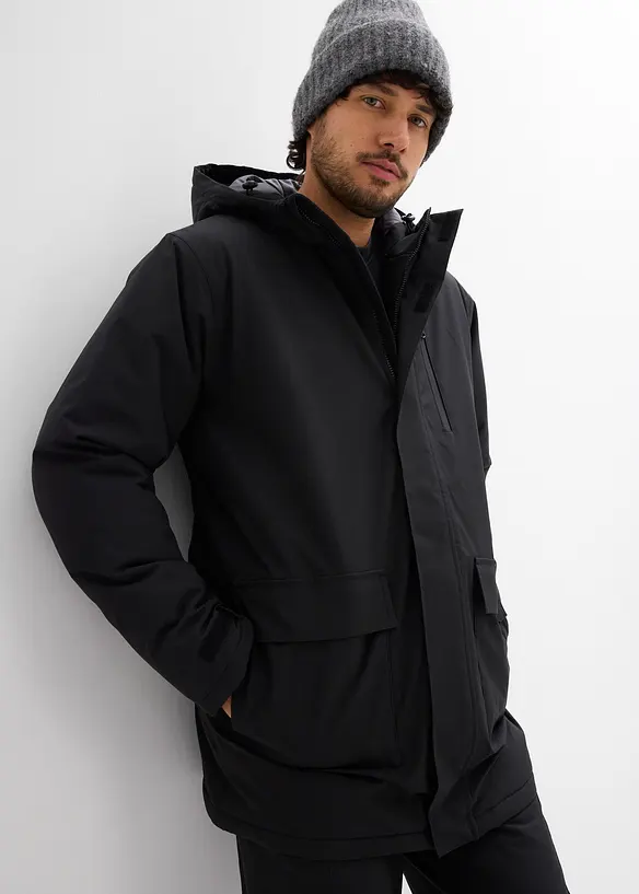 Parka imperméable en matière technique avec doublure matelassée, bonprix