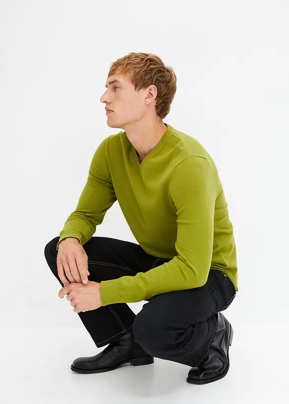 Pull doux en fine maille de coton majoritaire, bonprix