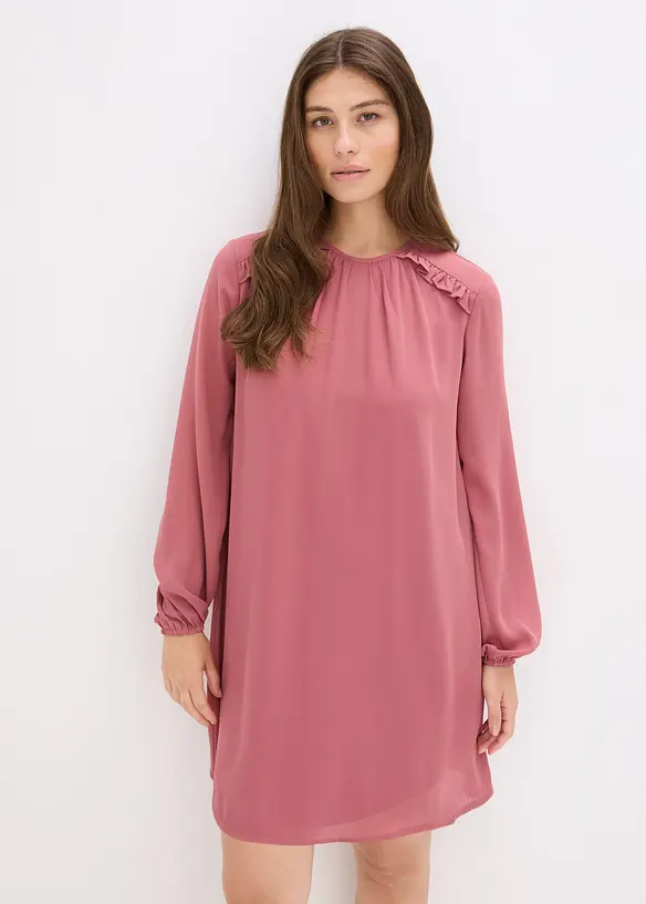Robe courte en mousseline à volants, bonprix