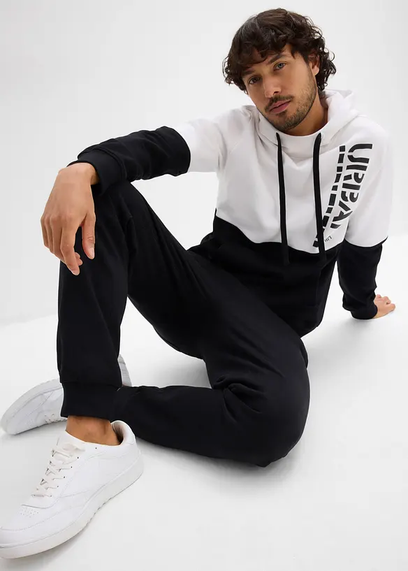 Pantalon de jogging à bords-côtes en bas de jambe, bonprix