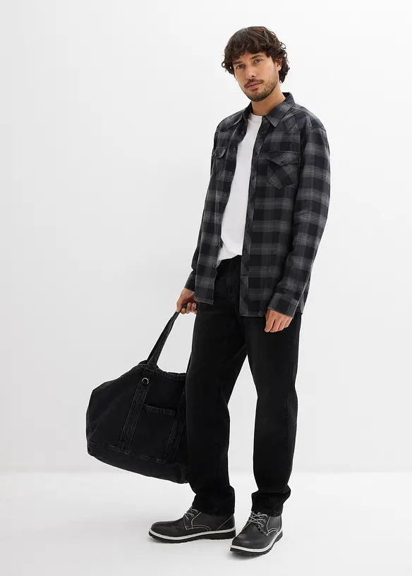 Chemisier en flanelle 100% coton, bonprix