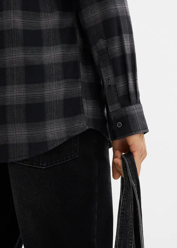 Chemisier en flanelle 100% coton, bonprix