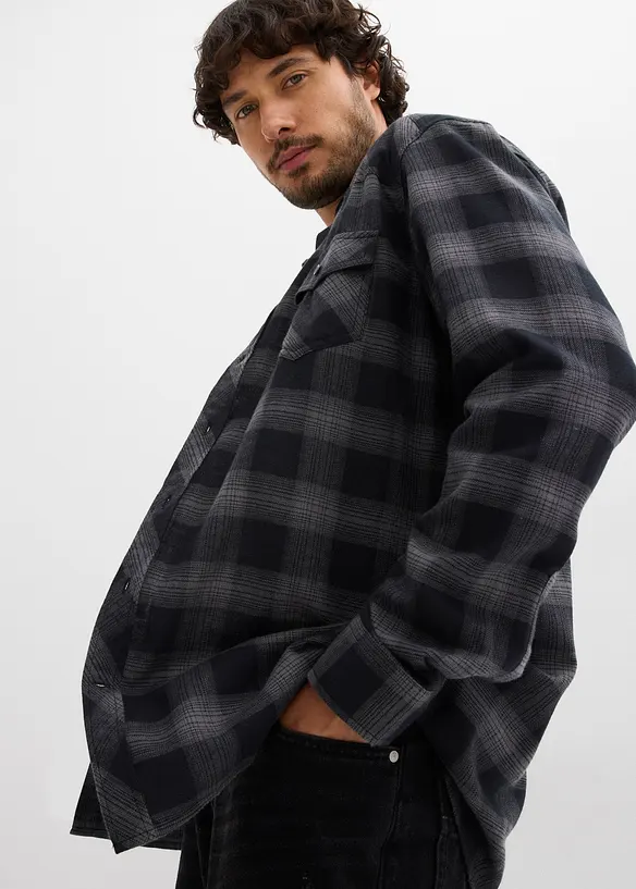 Chemisier en flanelle 100% coton, bonprix