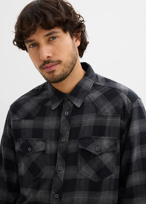 Chemisier en flanelle 100% coton, bonprix