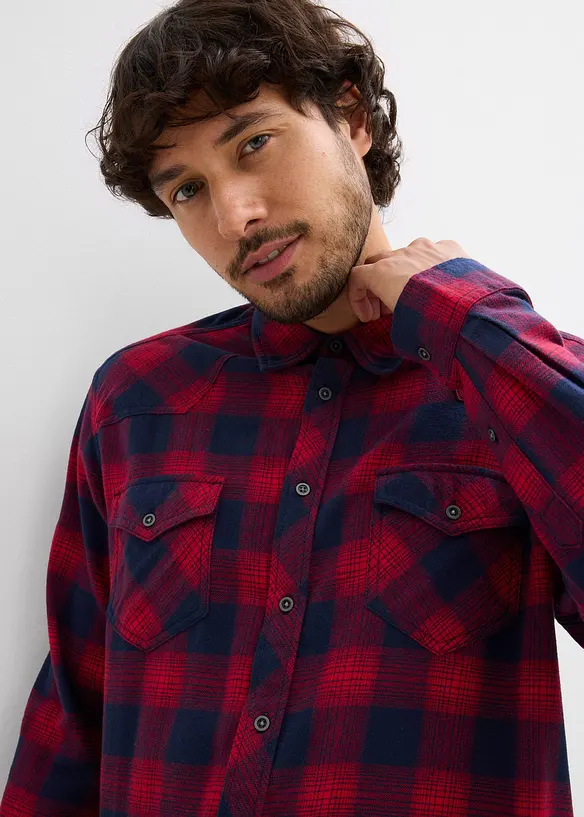 Chemisier en flanelle 100% coton, bonprix