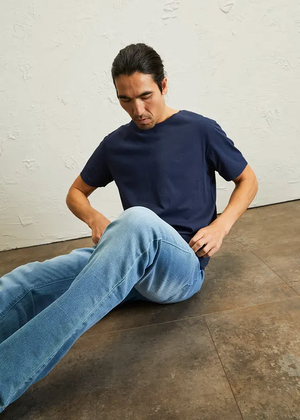 Jean slim extensible et léger, droit, bonprix