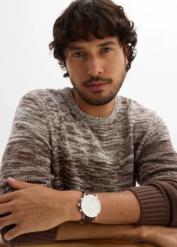 Pull doux en fine maille, coupe ventre confort, bonprix