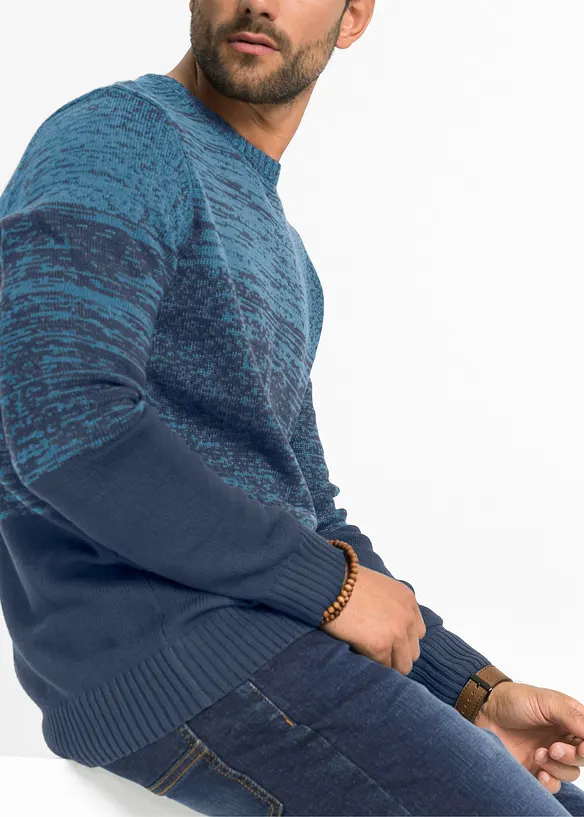 Pull doux en fine maille, coupe ventre confort, bonprix