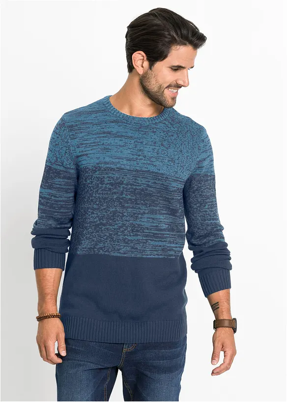 Pull doux en fine maille, coupe ventre confort, bonprix