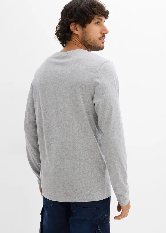 Lot de 2 T-shirts manches longues, bonprix