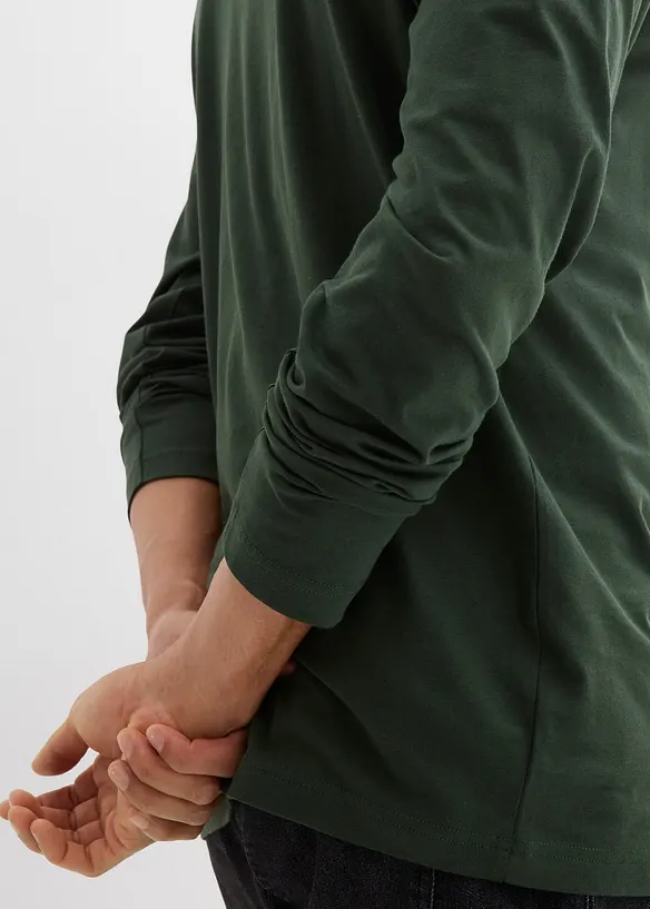 Lot de 2 T-shirts manches longues, bonprix