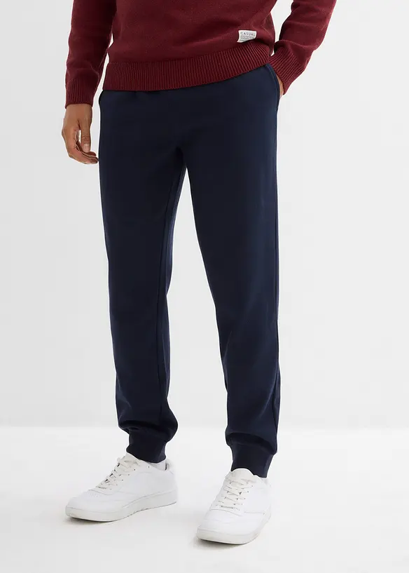 Pantalon de jogging à bords-côtes en bas de jambe, bonprix