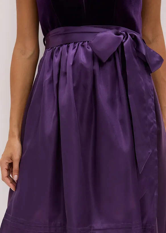 Dirndl avec velours en longueur midi (ens. 2 pces), bonprix