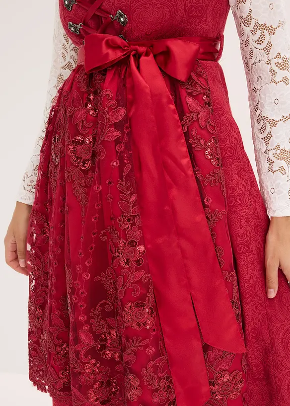 Dirndl avec tablier à sequins (ens. 2 pces), bonprix