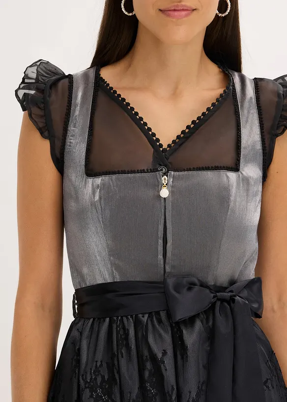 Dirndl avec corsage brillant (ens. 2 pces), bonprix