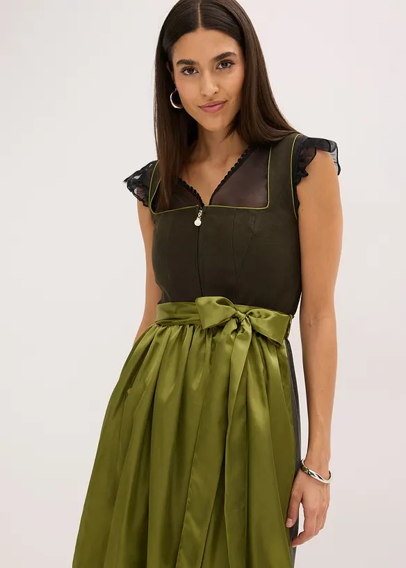 Dirndl avec tablier (ens. 2 pces), bonprix