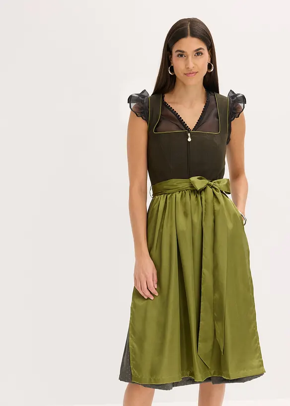 Dirndl avec tablier (ens. 2 pces), bonprix