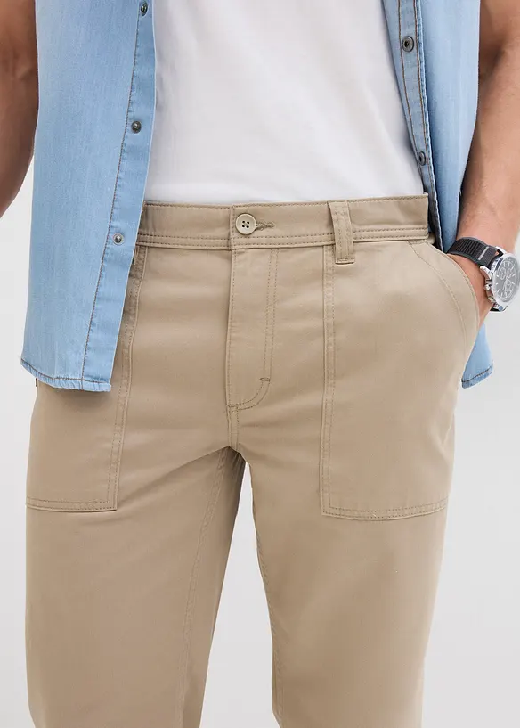 Bermuda long avec poches plaquées, Regular Fit, bonprix