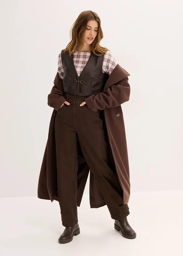 Gilet sans manches enduit, aspect vieilli, bonprix