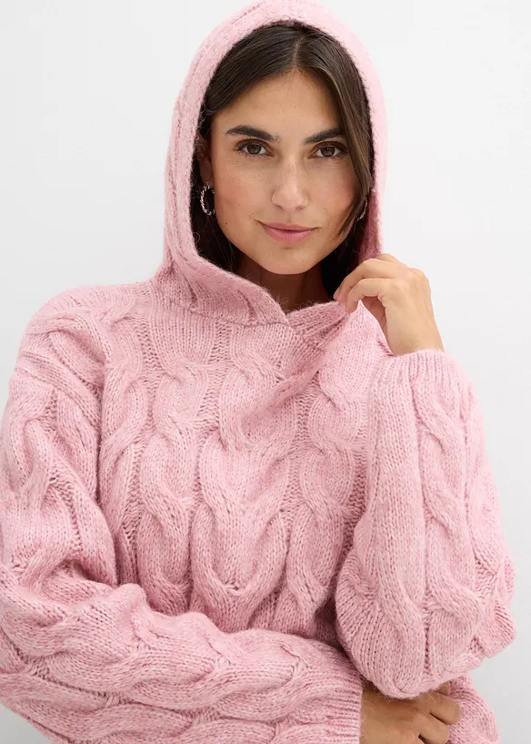 Pull doux en grosse maille contenant de la laine, bonprix