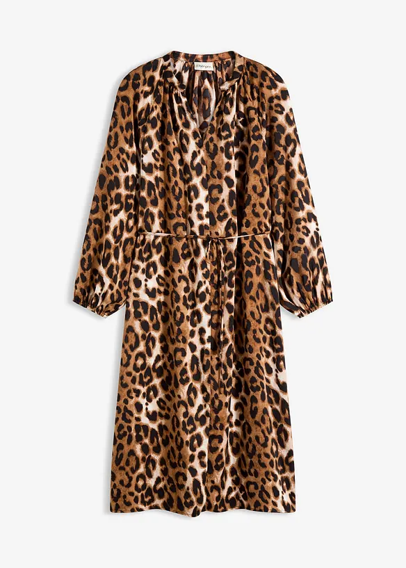 Robe midi en satin fluide, bonprix