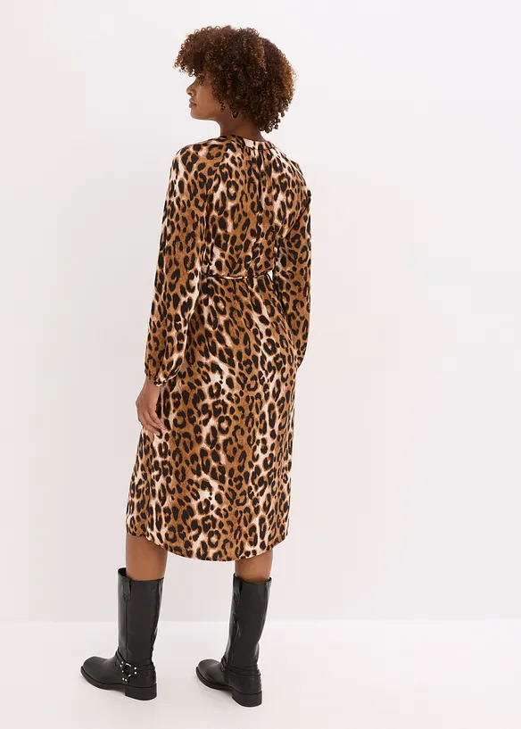 Robe midi en satin fluide, bonprix