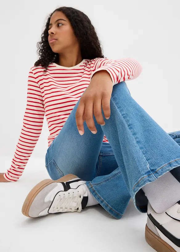 Jean flare taille mi-haute, bonprix