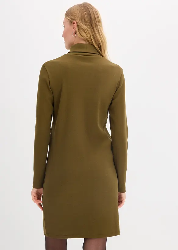 Robe en jersey côtelé extensible et épais, bonprix