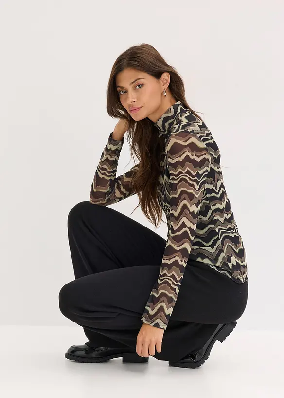 Pantalon en douce maille, viscose majoritaire, bonprix