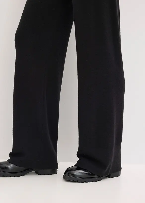 Pantalon en douce maille, viscose majoritaire, bonprix