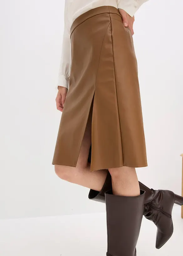 Jupe crayon enduite, bonprix