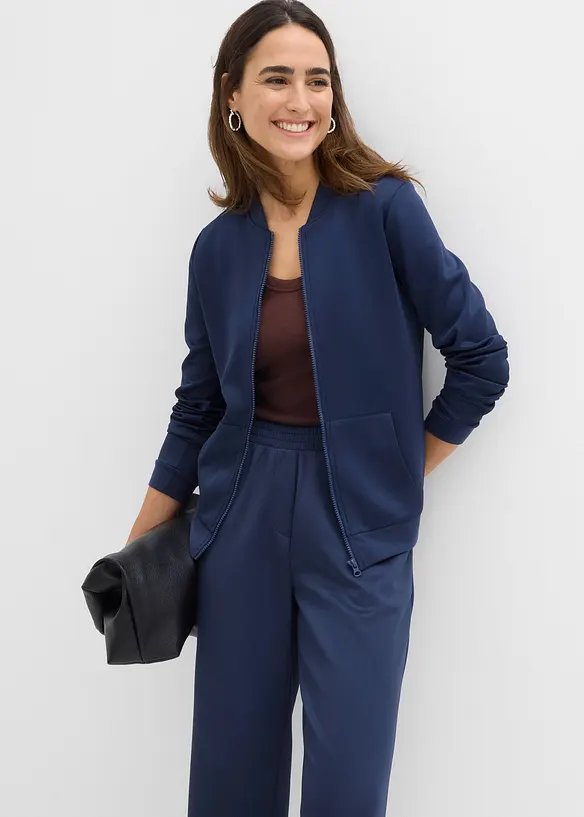 Sweat zippé en néoprène, bonprix