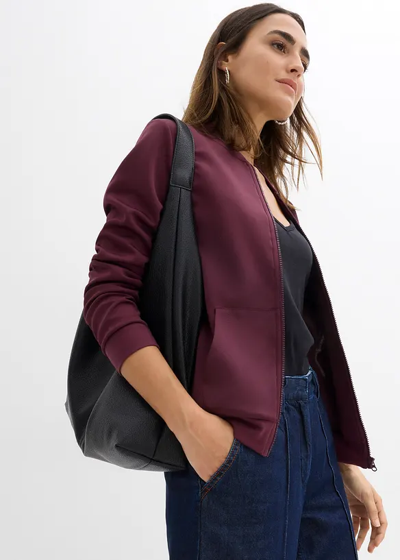 Sweat zippé en néoprène, bonprix